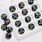 10pcs 16mm Palette Flat Acrylic Beads DIY Craft Jewelry Making 12