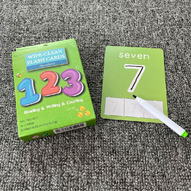 Educational Paper Number Flash Cards Cognitive Learning Toy 6