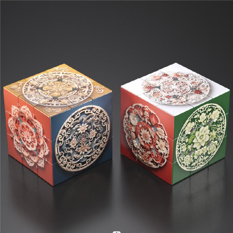 Plastic Zodiac Magic Fidget Cube Puzzle Toy 5.7cm 34