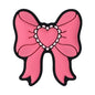 20pcs Silicone Focal Beads Pink Theme Heart Bow Checkered Designs 10
