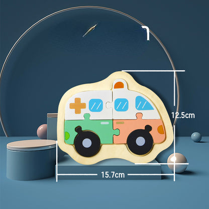 Wooden 3D Animal Puzzle Educational Toy for Kids 16