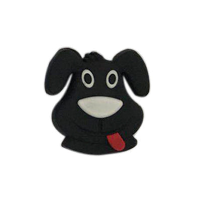 20pcs Silicone Focal Beads Puppy Front Facing Design 7