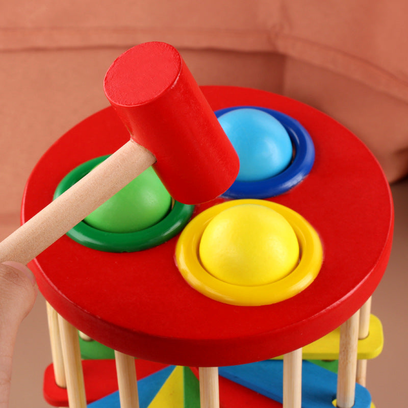 Wooden Montessori Toys Spinning Ball Ladder for Toddlers 29cm 5