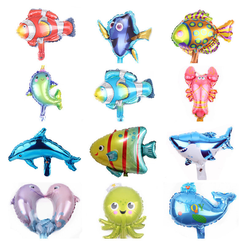 Marine Animal Foil Balloons Party Decoration Set 5pcs