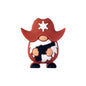 20Pcs Silicone 3D Focal Beads Cowboy Series Holding Horseshoe and Money Bag 7