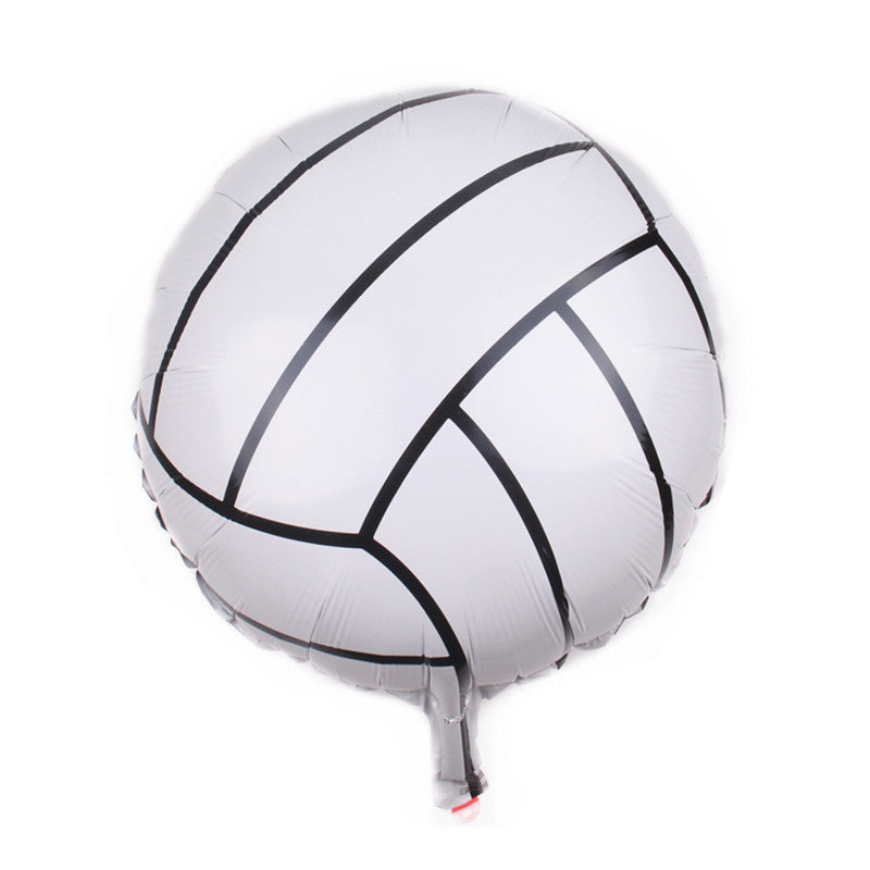 Sports Ball Foil Balloons Party Decoration Set 18 Inch 5pcs 8