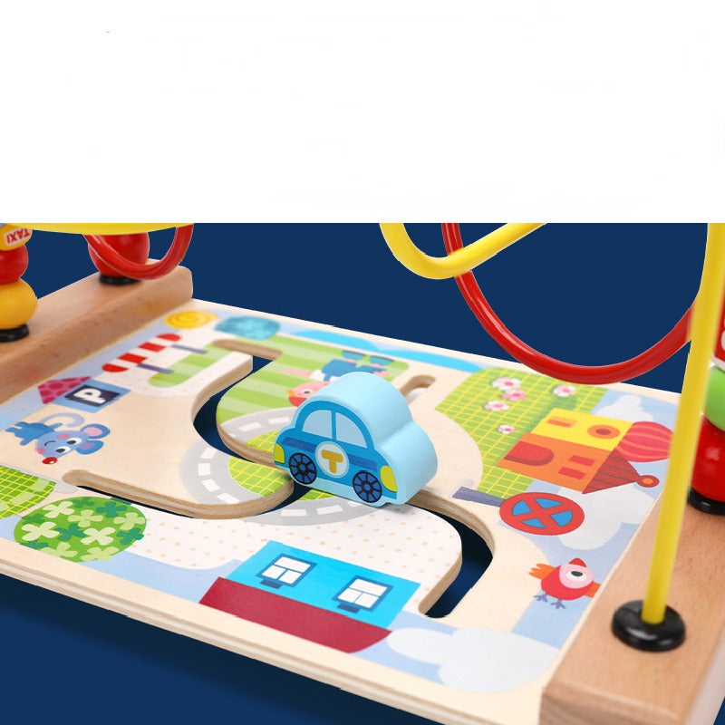 Wooden Animal Ocean Bead Maze Educational Toy for Toddlers 2