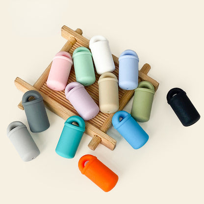 100pcs Silicone Focal Beads Cup Shape Rounded Top