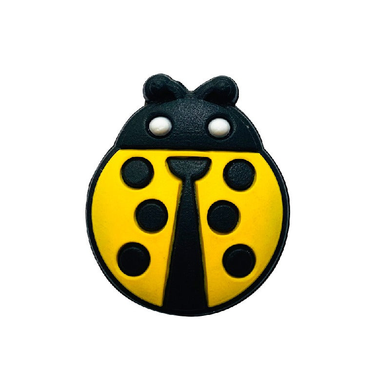 20pcs Silicone Focal Beads Beetle Front Facing Design 4