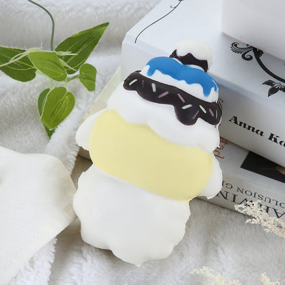 PU Slow Rebound Ice Cream Animal Squishy Toy 10x15cm 3