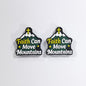 20Pcs Silicone Focal Beads Faith Can Move Mountains Mountain Shape