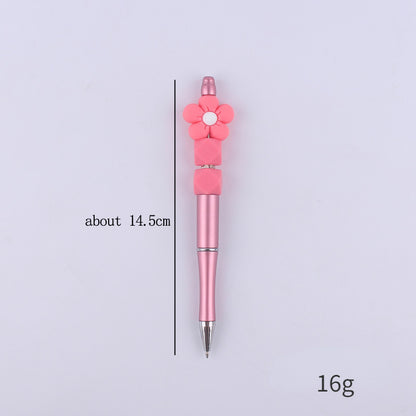 Flower Silicone Beaded Pens Handmade Office School Supplies Gift 5