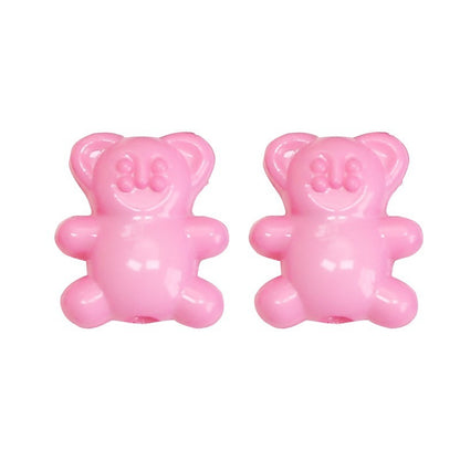 20pcs 12x14mm Bear Acrylic Beads Jewelry Making Craft Supplies 5