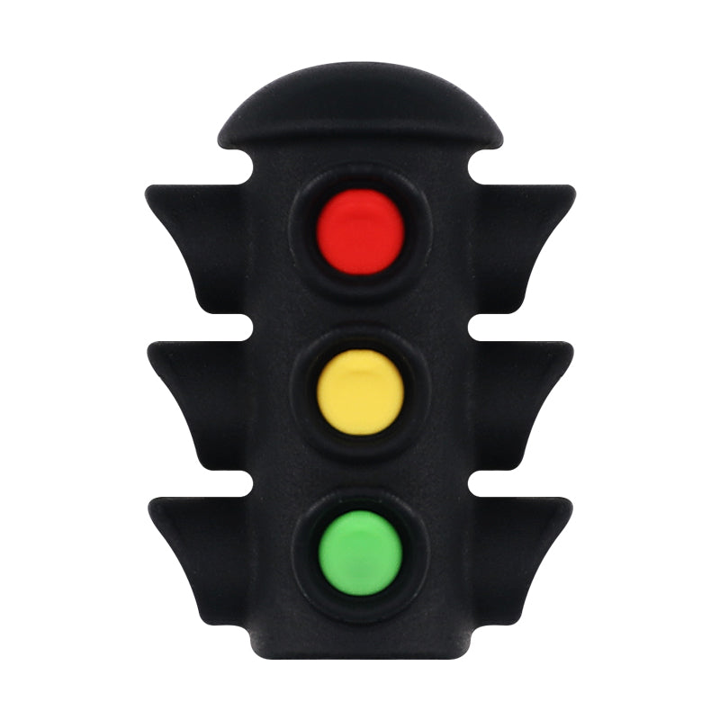 20Pcs Silicone 3D Focal Beads Traffic Light Sun School Front Facing 9