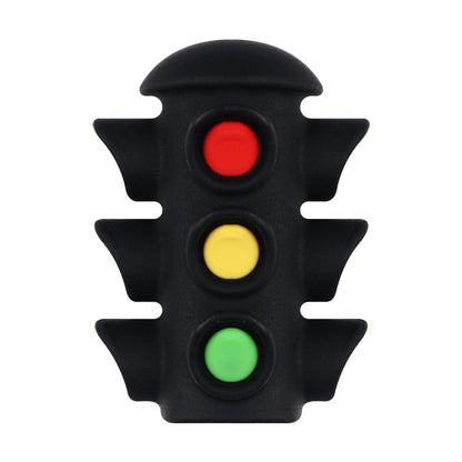 20Pcs Silicone 3D Focal Beads Traffic Light Sun School Front Facing 9