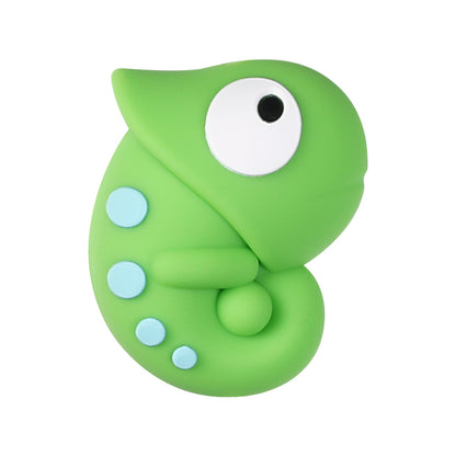 20Pcs Silicone 3D Focal Beads Reptile Salamander Chameleon Side Profile 12
