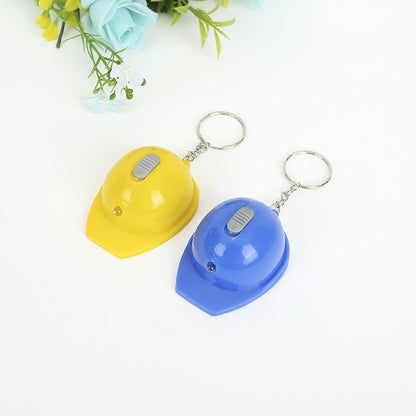 Light Up Safety Helmet Bottle Opener Plastic Keychain 2