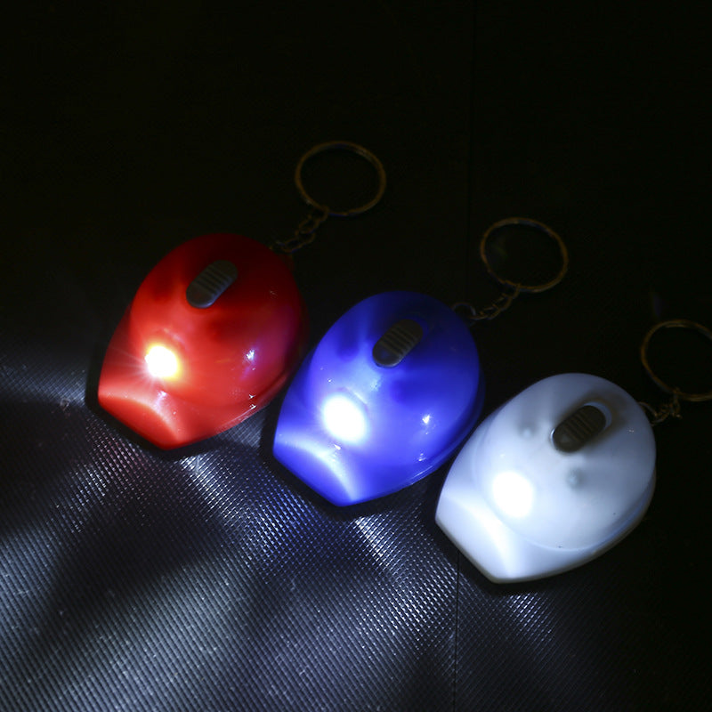 Light Up Safety Helmet Bottle Opener Plastic Keychain 4
