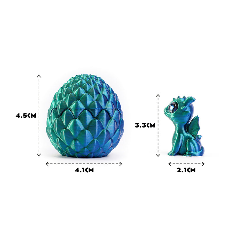 3D Printed Openable Dragon Egg Set Cute Pet Dragon Ornament Gift