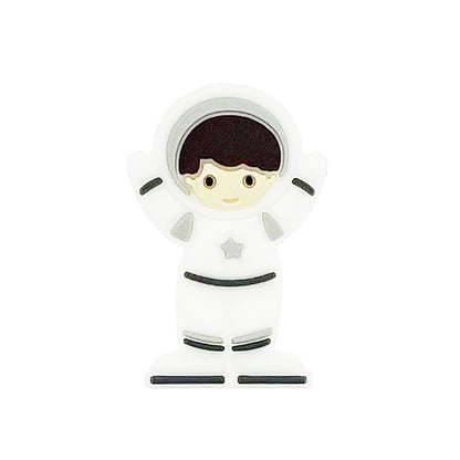 20pcs Silicone Focal Beads Astronaut Front Facing Design 5