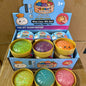 Rainbow Glitter Dumpling Squishy Bun Stress Ball Fidget Toy