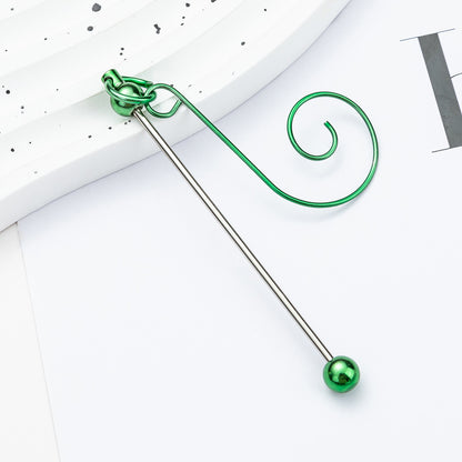 Beadable Hook Christmas DIY Decorative Supplies Metal Craft Gift 4