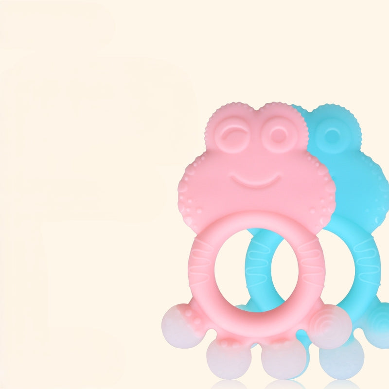 Animal Silicone Teething Toy Frog Octopus Cat for Baby 4