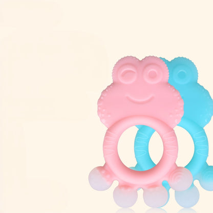Animal Silicone Teething Toy Frog Octopus Cat for Baby 4