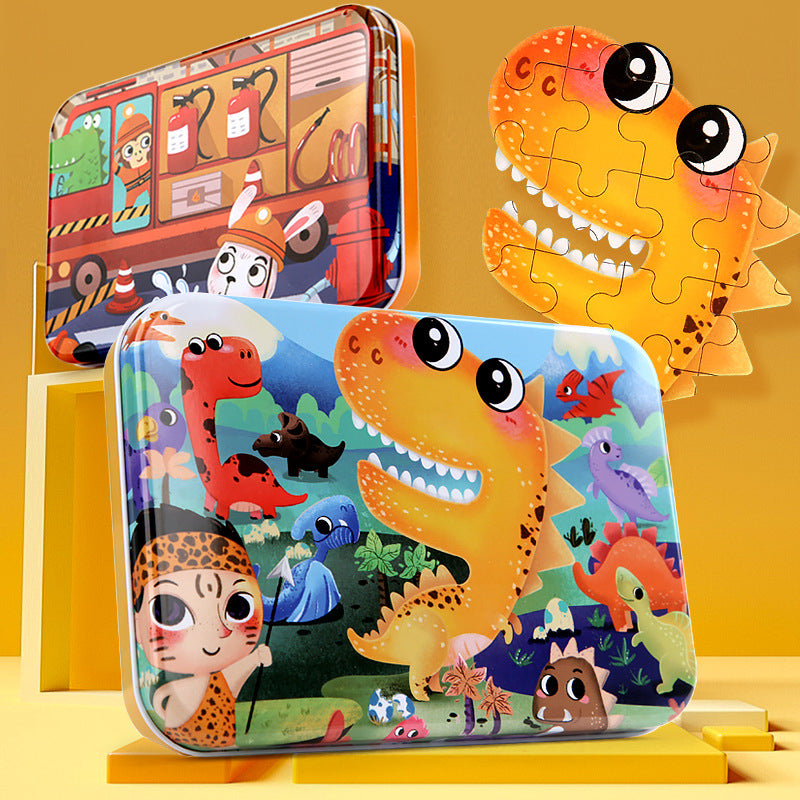 Dinosaur Wooden Puzzle Educational Toy for Kids 2