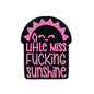 20pcs Silicone Focal Beads Little Miss Sunshine Printed Text Design 3