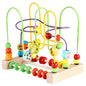 Wooden Fruit Themed Bead Maze Educational Toy for Toddlers