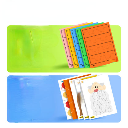 Paper Montessori Toys Educational Cutting Activity for Kids 2