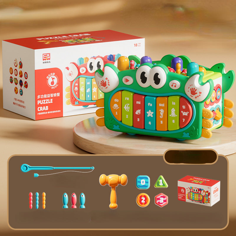 Crab Shape Plastic Kids Musical Instrument Educational Toy 7
