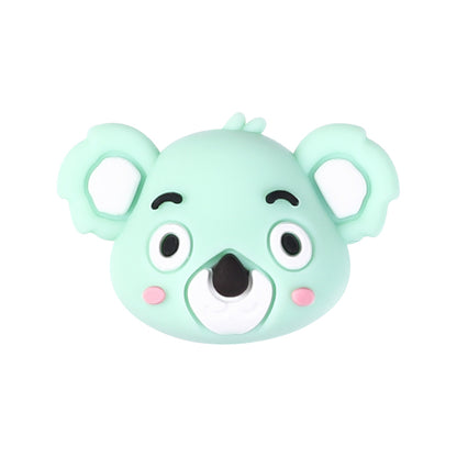 20Pcs Silicone 3D Focal Beads Koala Head Multi Color Design 12