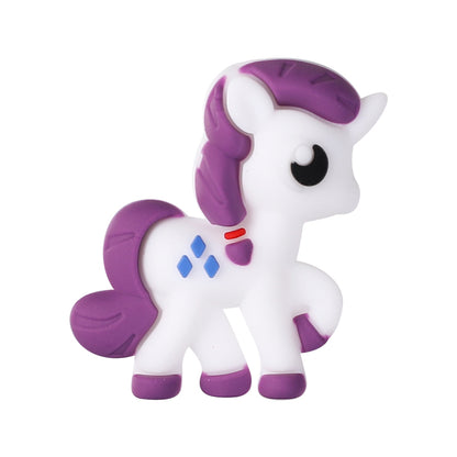 20Pcs Silicone 3D Focal Beads Pony Character Wings Spread 11