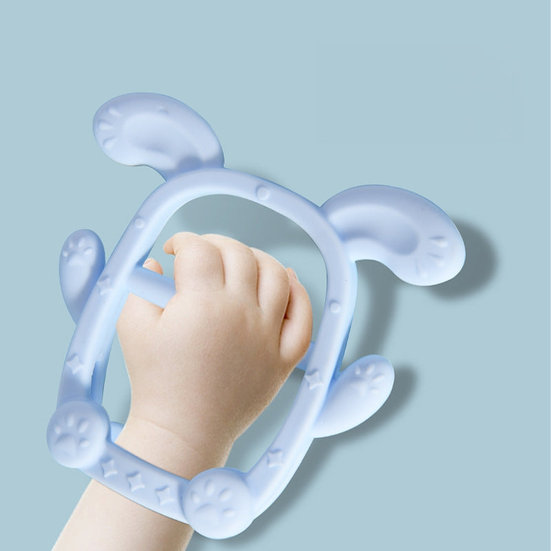 Rabbit Shape Silicone Teething Toy Baby Teether 2 Pack 2
