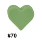 50pcs 14mm Heart Silicone Beads Colorful Diy Teether Accessories 32