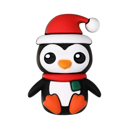 20Pcs Silicone 3D Focal Beads Christmas Themed Gingerbread Man Full Body 21