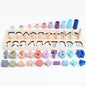 Wooden Montessori Toys Digital Board Color Classification Educational