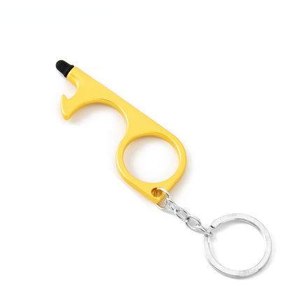 Multifunction Self Defense Keychain Non-Touch Bottle Opener 6