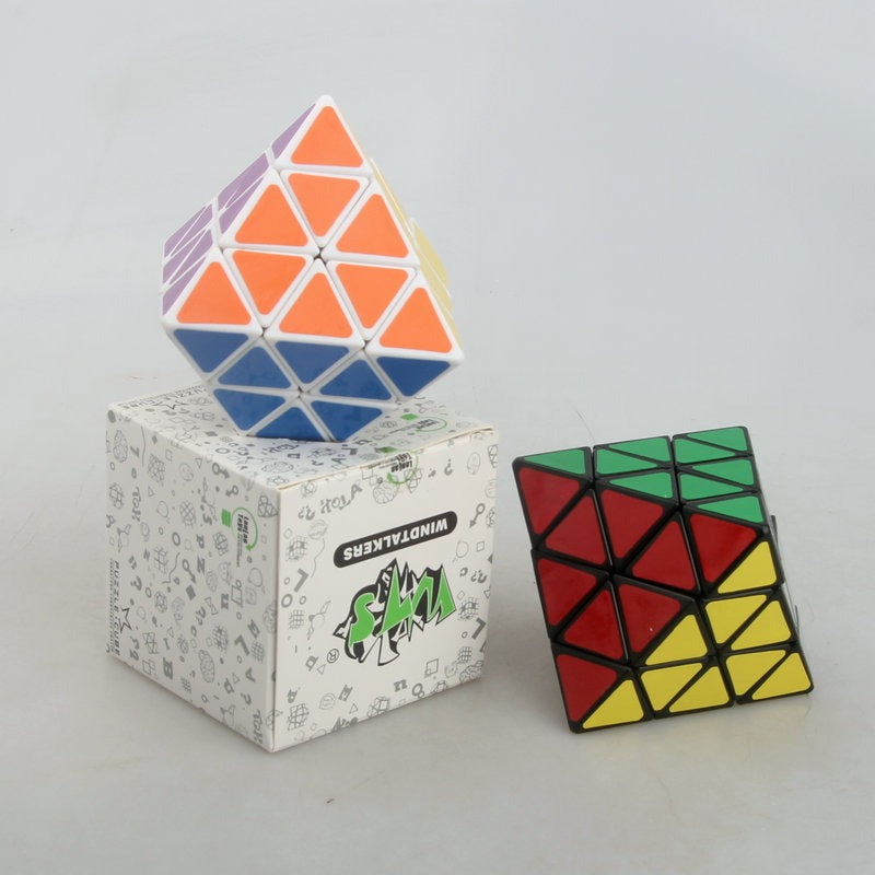 Plastic Fidget Cube Diamond Face Turning Puzzle 7.4cm 4
