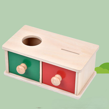 Wooden Montessori Toys Box Coin Sorting Toy for Toddlers 4