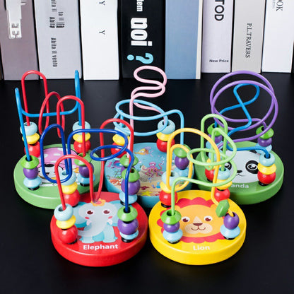 Mini Wooden Bead Maze Educational Toy for Toddlers 2