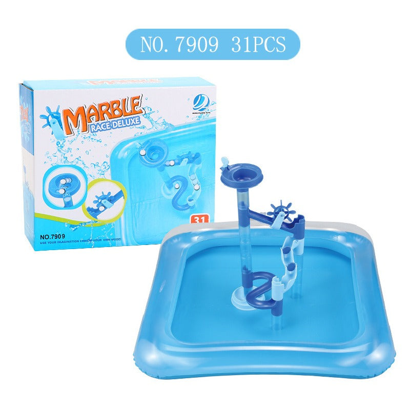 Plastic Marble Run Water Playing Educational Toy 16.5cm 6