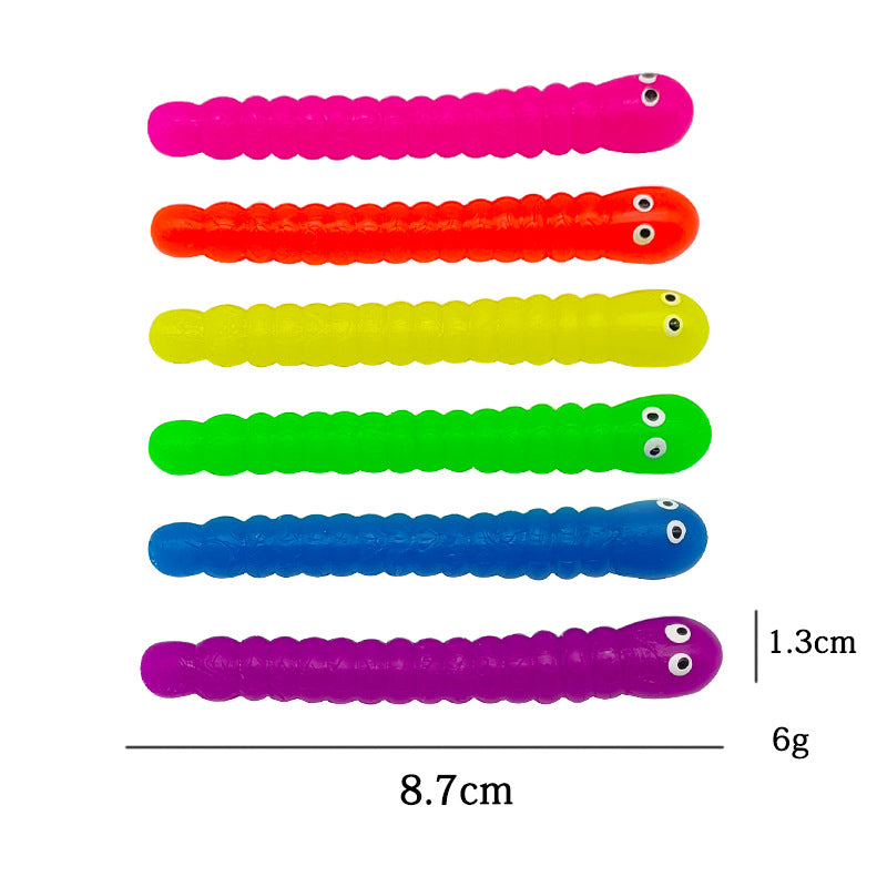 TPR Sensory Fidget Bug Caterpillar Stretch Toy 8.7 × 1.3cm 6