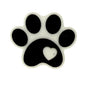 Silicone Focal Beads Paw Print Heart Detail 8