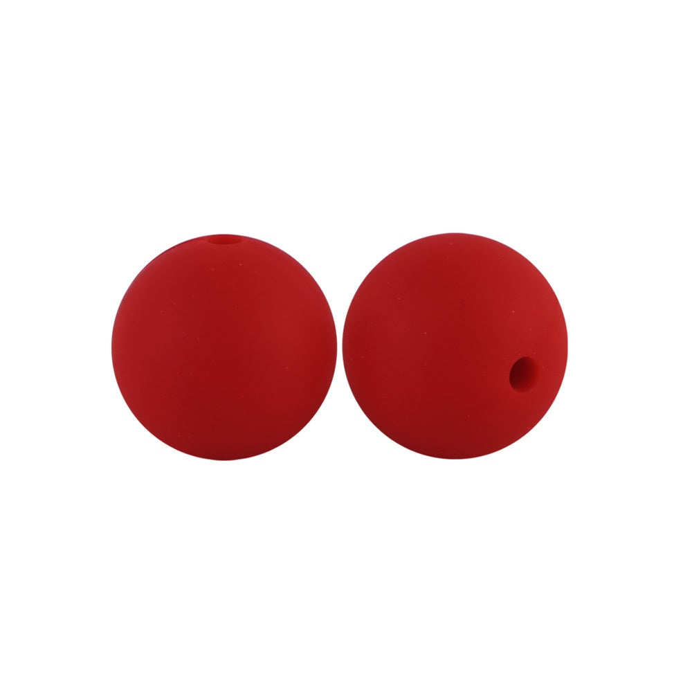 20pcs Christmas Silicone Beads Solid Color Assorted Sizes and Shapes 2