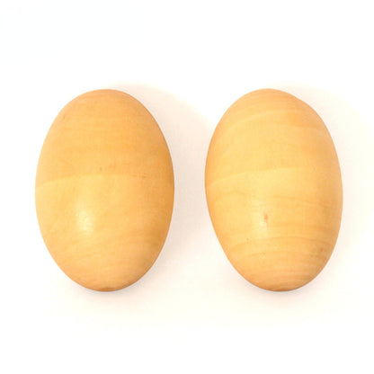 Wooden Egg Shaker Musical Instrument Early Childhood Education Toy 4