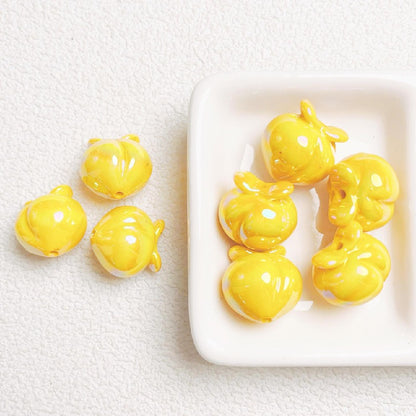 10pcs 16mm Peach Acrylic Beads Jewelry Making Craft Supplies 8