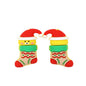 20Pcs Silicone 3D Focal Beads Christmas Bear Wearing Hat Socks